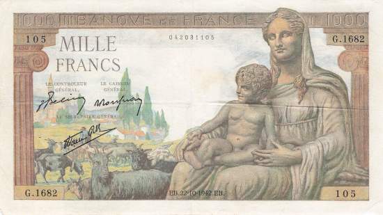 1000 Francs 1942 p102